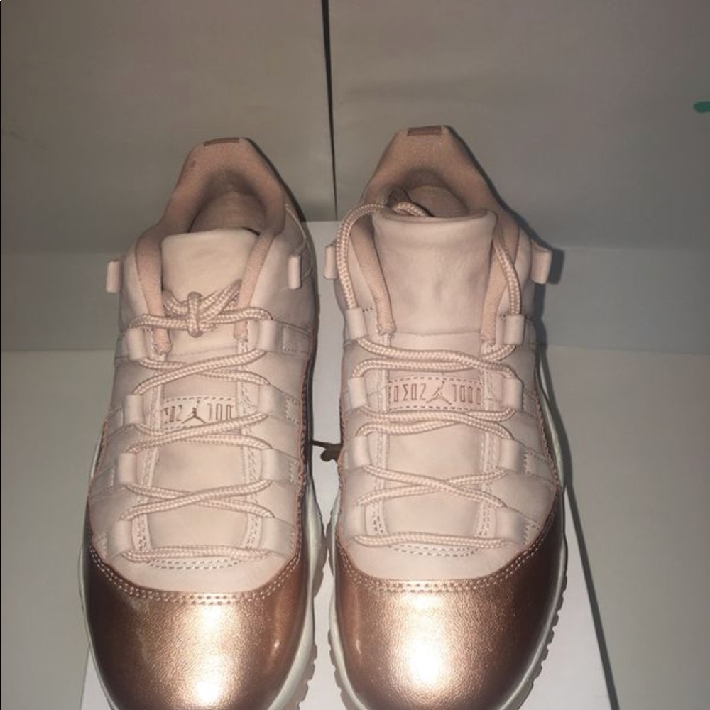Rose gold Jordan 11s